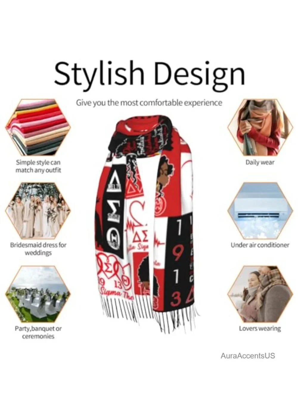 Blanket Scarf Super Soft Long Large Warm with Tassel Plaid Winter Shawl Wrap